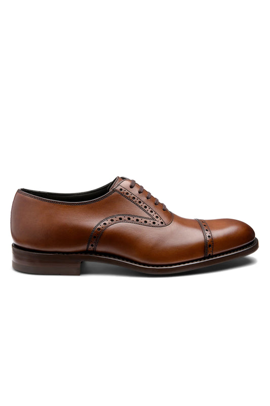 LOAKE KELLAR OXFORD SEMI BROGUE CEDAR Loake Michael Stewart Menswear  Shoes