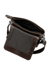 LOAKE STRATFORD MAN BAG BROWN VEG TANNED