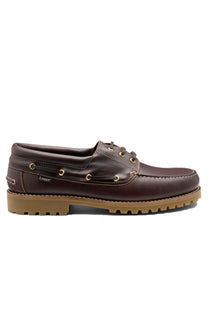 LOAKE WAXY BOAT SHOE DARK BROWN WAXY Loake Michael Stewart Menswear  Casual Shoes