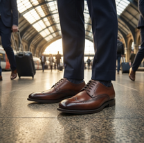 Loake Bale Derby Punched Brogue Scotch Patina Loake