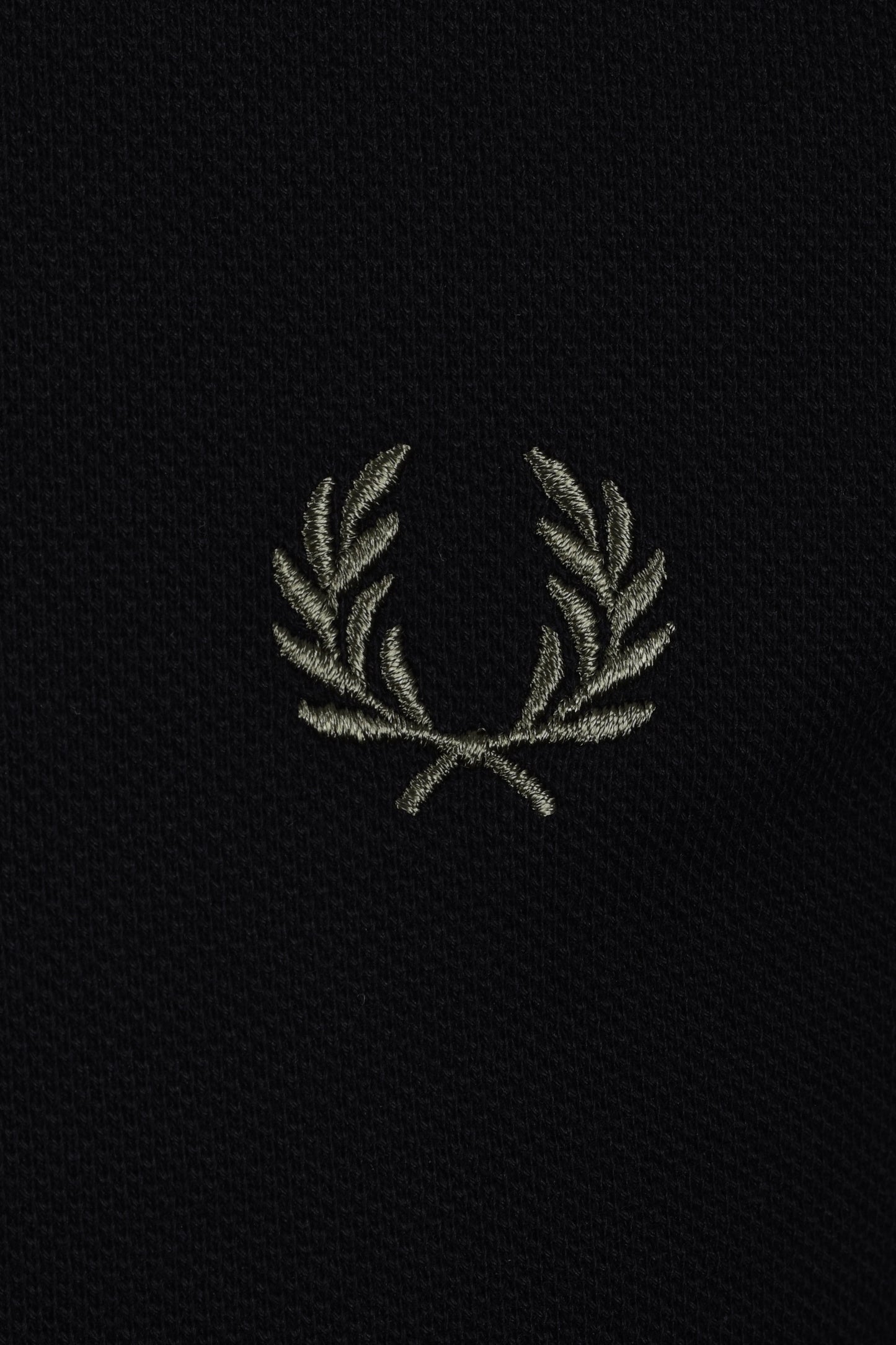 FRED PERRY LS TWIN TIPPED POLO BLACK/ECRU/LRLWR