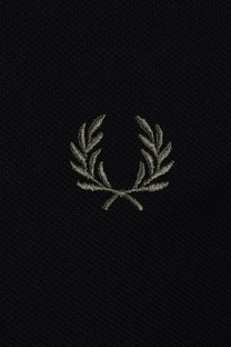FRED PERRY LS TWIN TIPPED POLO BLACK/ECRU/LRLWR Fred Perry