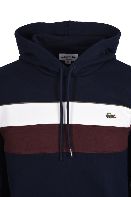 Lacoste Colour-Block Sweatshirt Navy/Cream/Brown