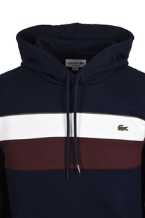 Lacoste Colour-Block Sweatshirt Navy/Cream/Brown Lacoste