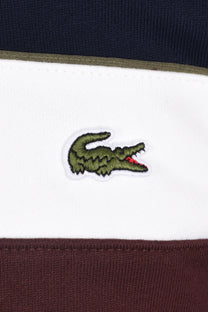 Lacoste Colour-Block Sweatshirt Navy/Cream/Brown Lacoste