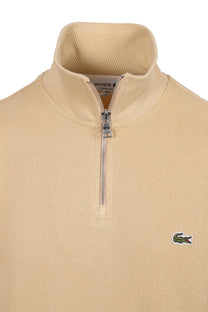 Lacoste HALF ZIP SWEATSHIRT BEIGE Lacoste