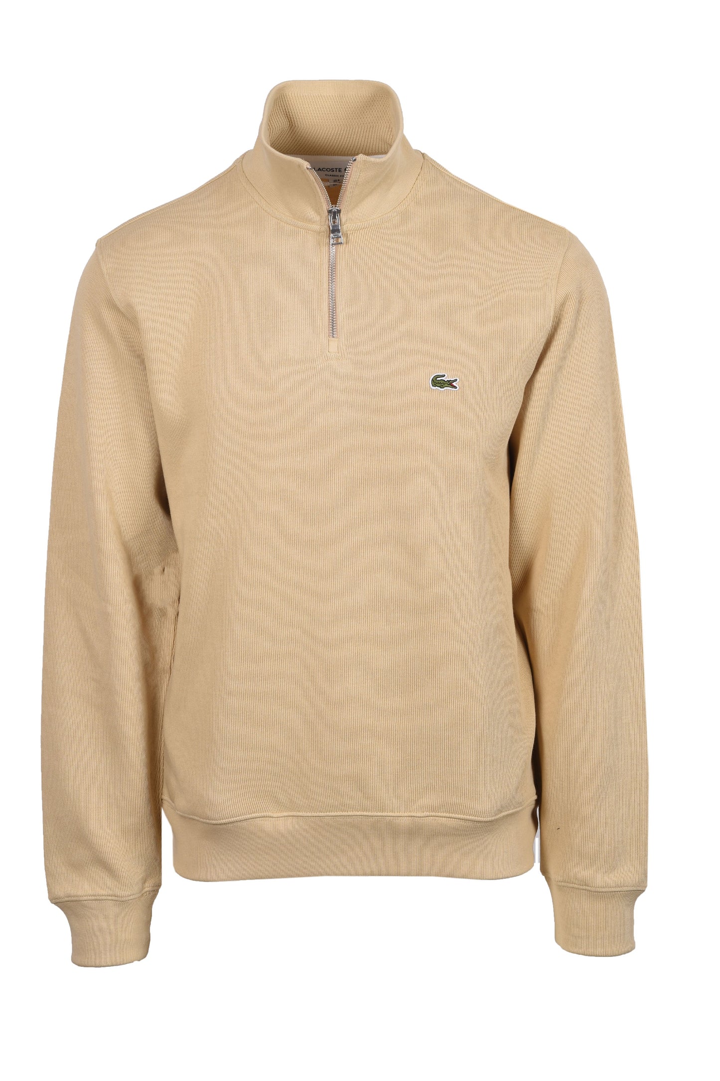 Lacoste HALF ZIP SWEATSHIRT BEIGE