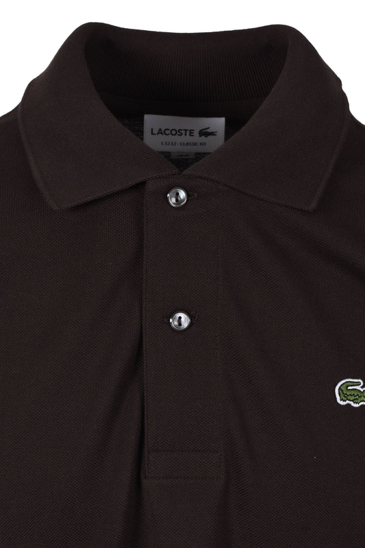 Lacoste L.12.12 Pique Cotton Polo Shirt Brown