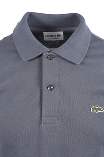Lacoste L.12.12 Pique Cotton Polo Shirt GREY Lacoste Michael Stewart Menswear  Polo Shirts