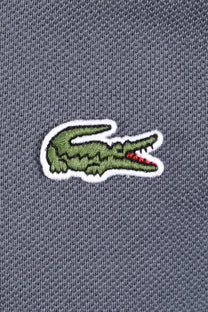 Lacoste L.12.12 Pique Cotton Polo Shirt GREY Lacoste Michael Stewart Menswear  Polo Shirts