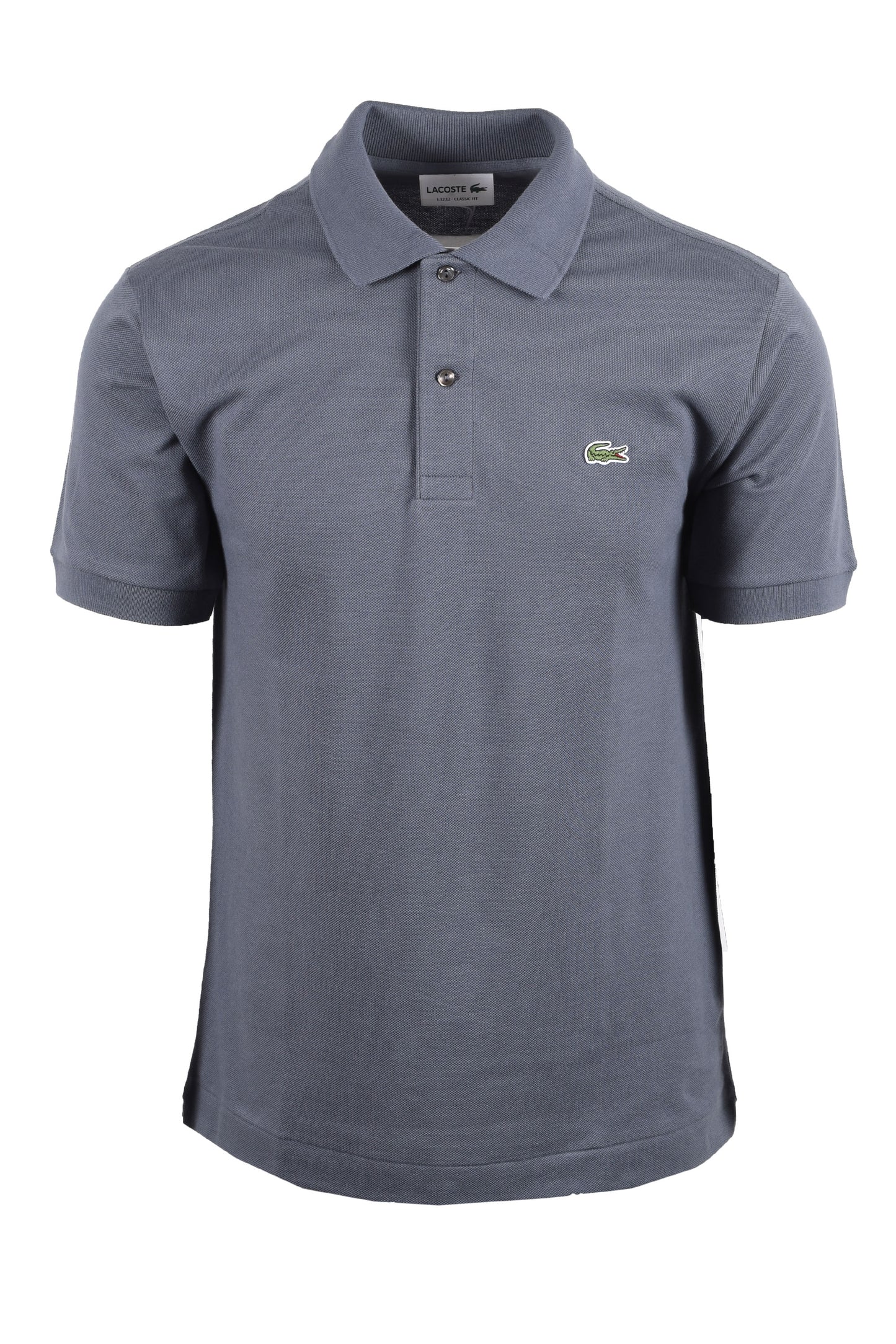 Lacoste L.12.12 Pique Cotton Polo Shirt GREY Lacoste Michael Stewart Menswear  Polo Shirts