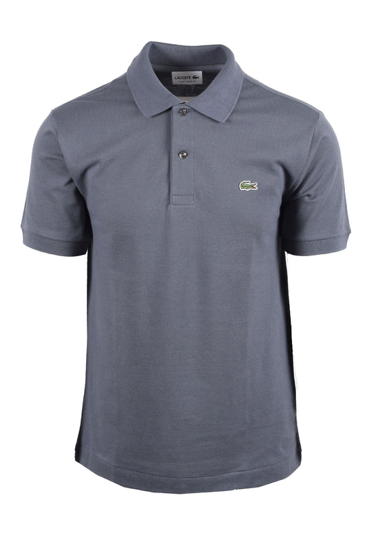 Lacoste L.12.12 Pique Cotton Polo Shirt GREY Lacoste Michael Stewart Menswear  Polo Shirts