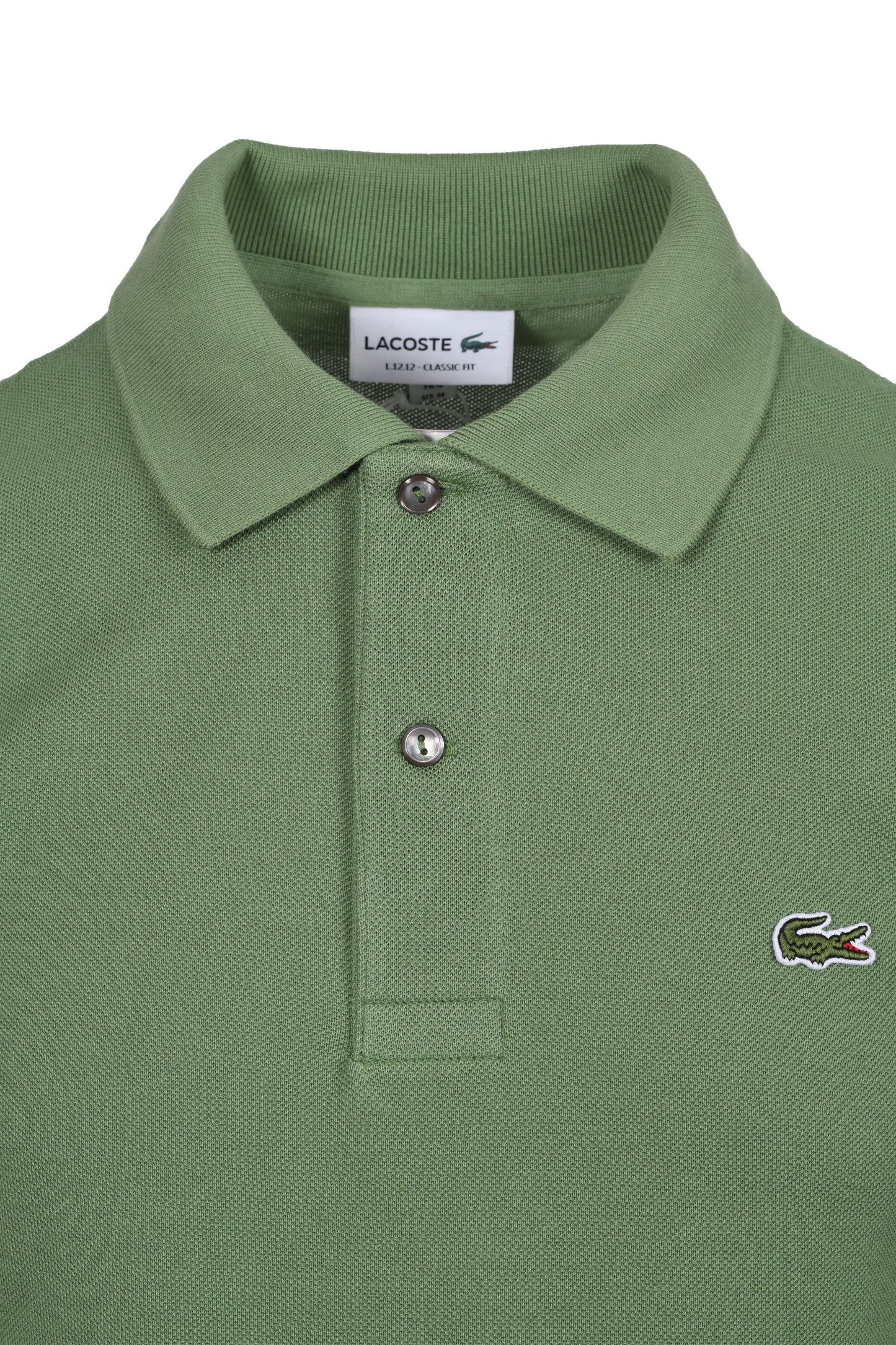 Lacoste L.12.12 Pique Cotton Polo Shirt LIGHT GREEN