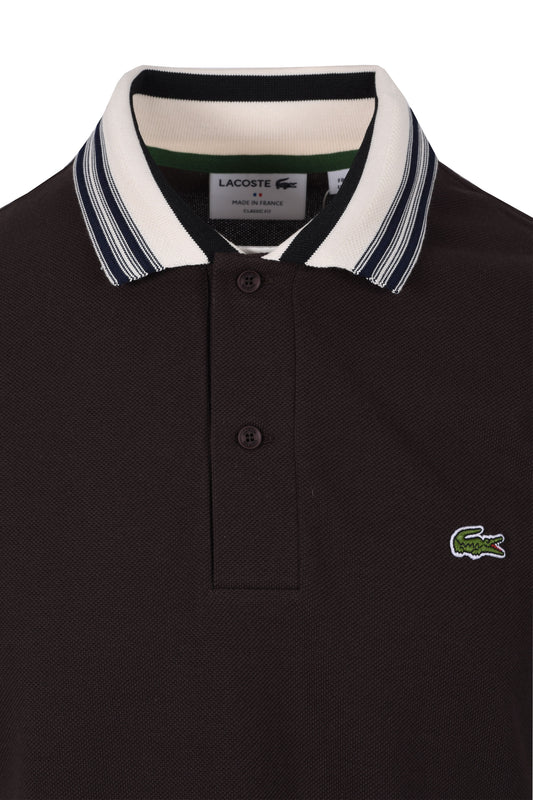 Lacoste Made in France Classic Fit Polo Brown