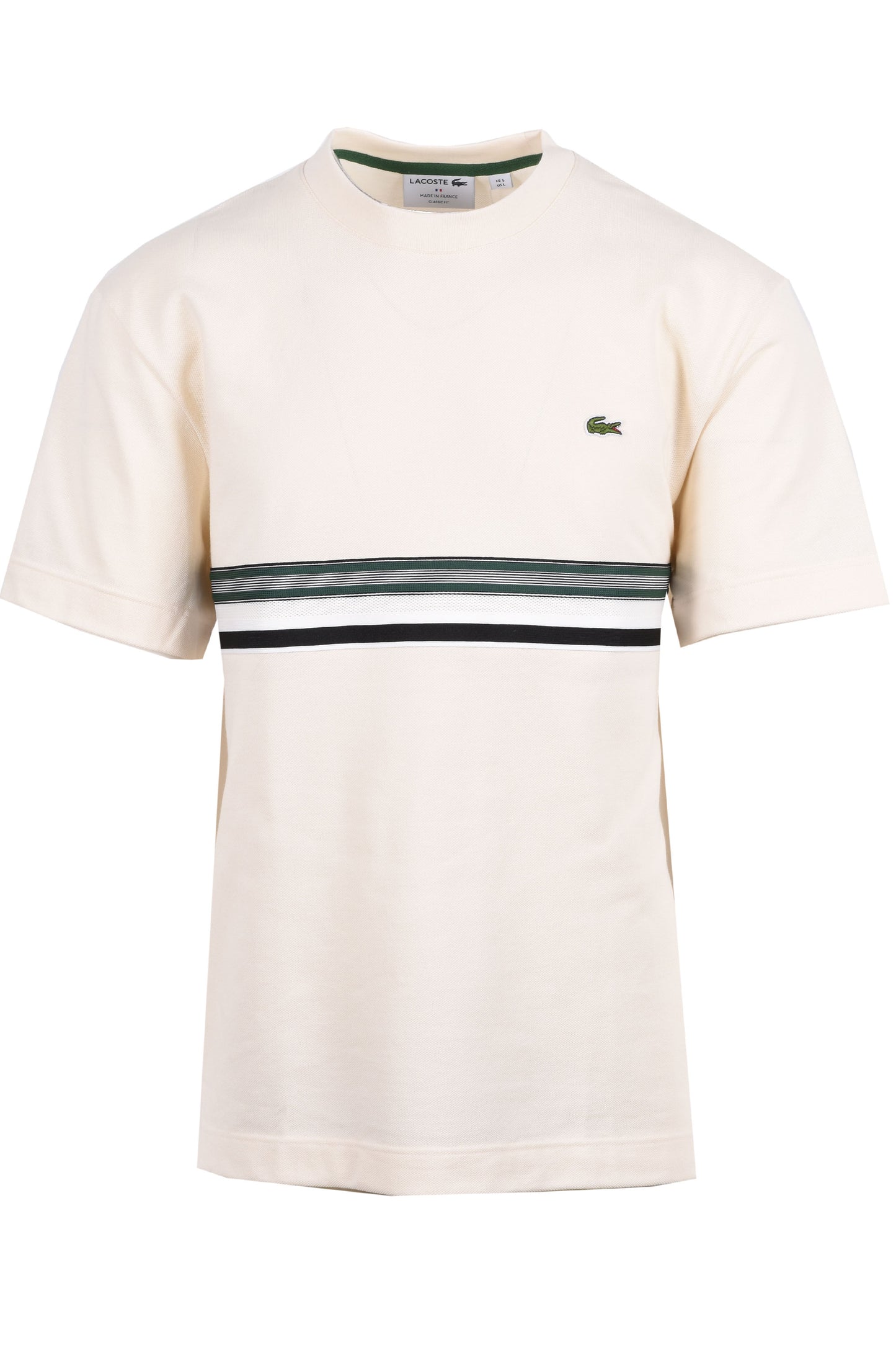 Lacoste Made in France Classic Fit T-Shirt Cream