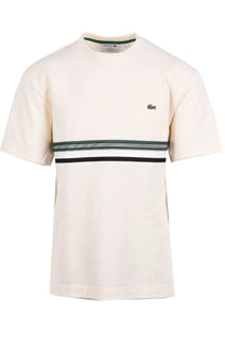 Lacoste Made in France Classic Fit T-Shirt Cream Lacoste