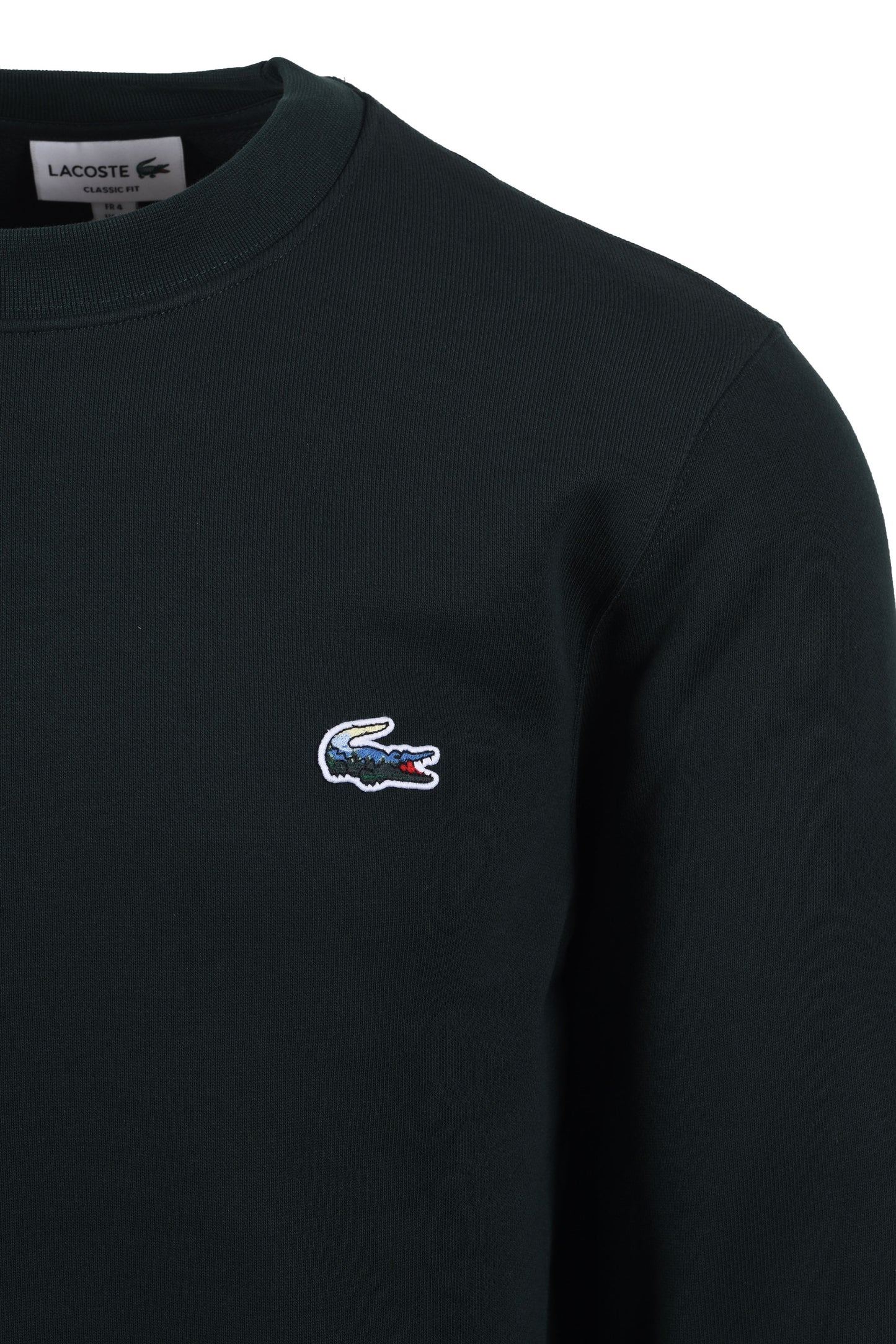 Lacoste Painted Croc Sweatshirt Dark Green
