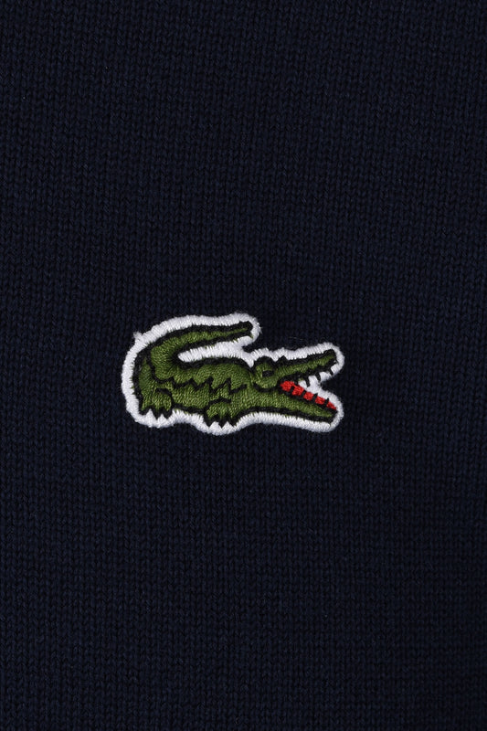 Lacoste Tipped Crew Neck Knitwear Navy Blue