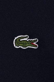 Lacoste Tipped Crew Neck Knitwear Navy Blue Lacoste