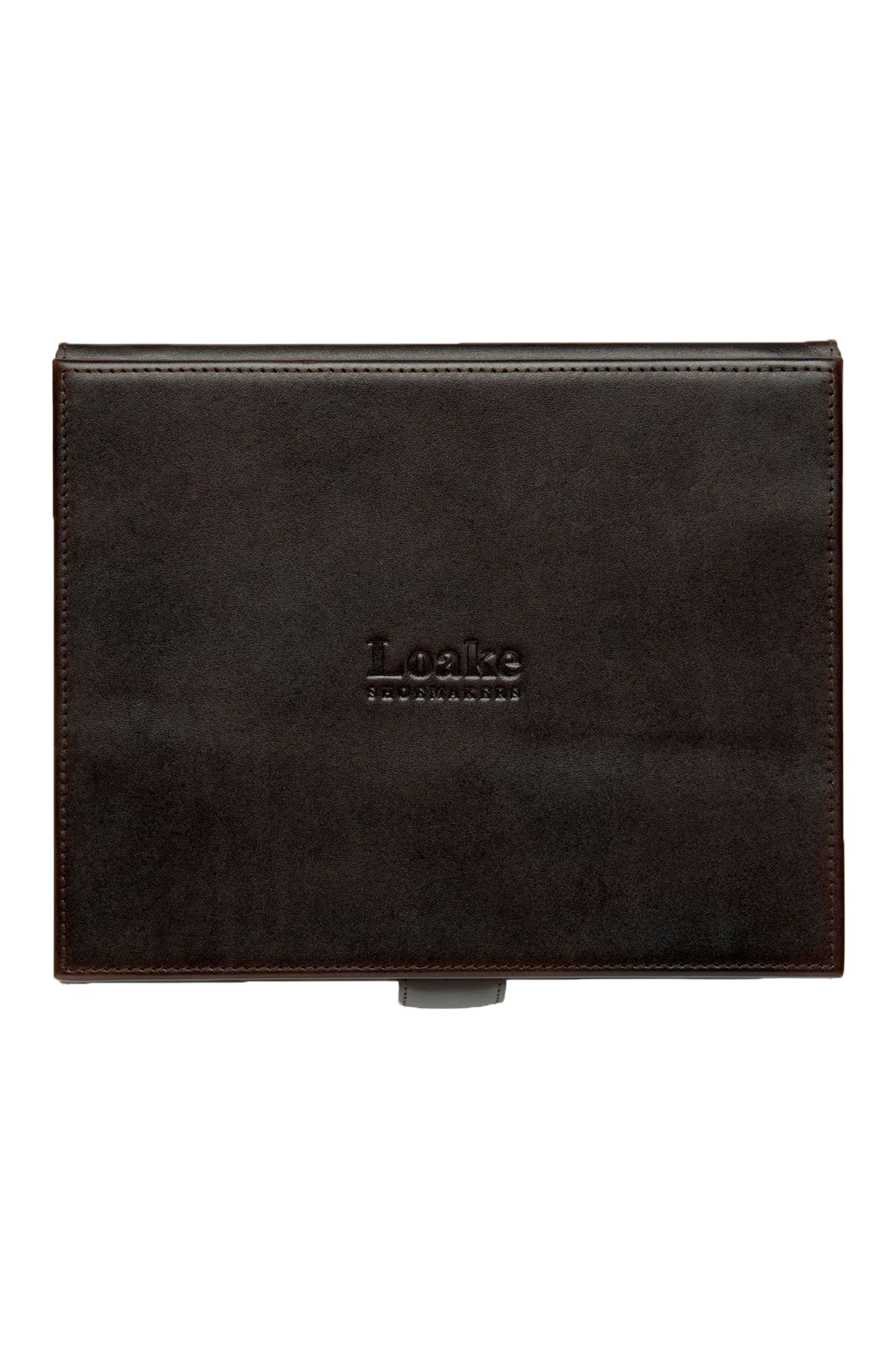 Loake Small Leather Luxury Valet Box Brown