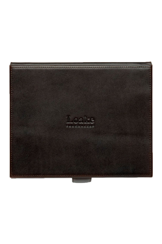 Loake Small Leather Luxury Valet Box Brown