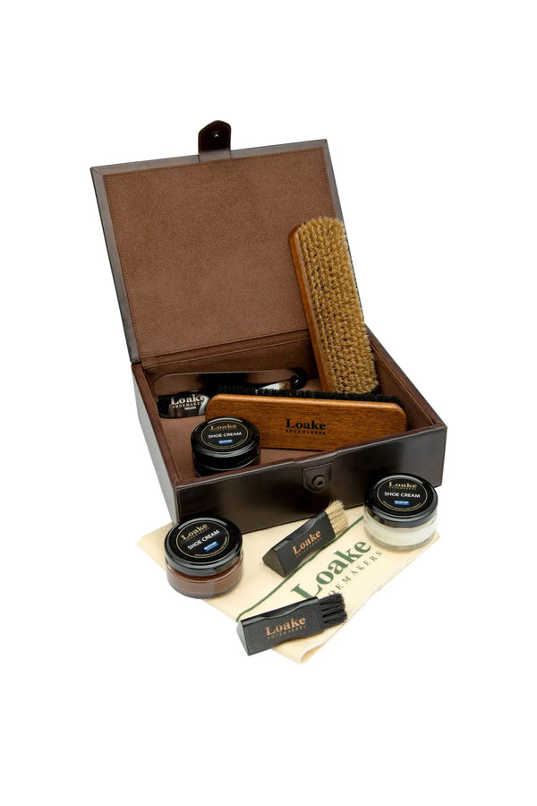 Loake Small Leather Luxury Valet Box Brown – Michael Stewart