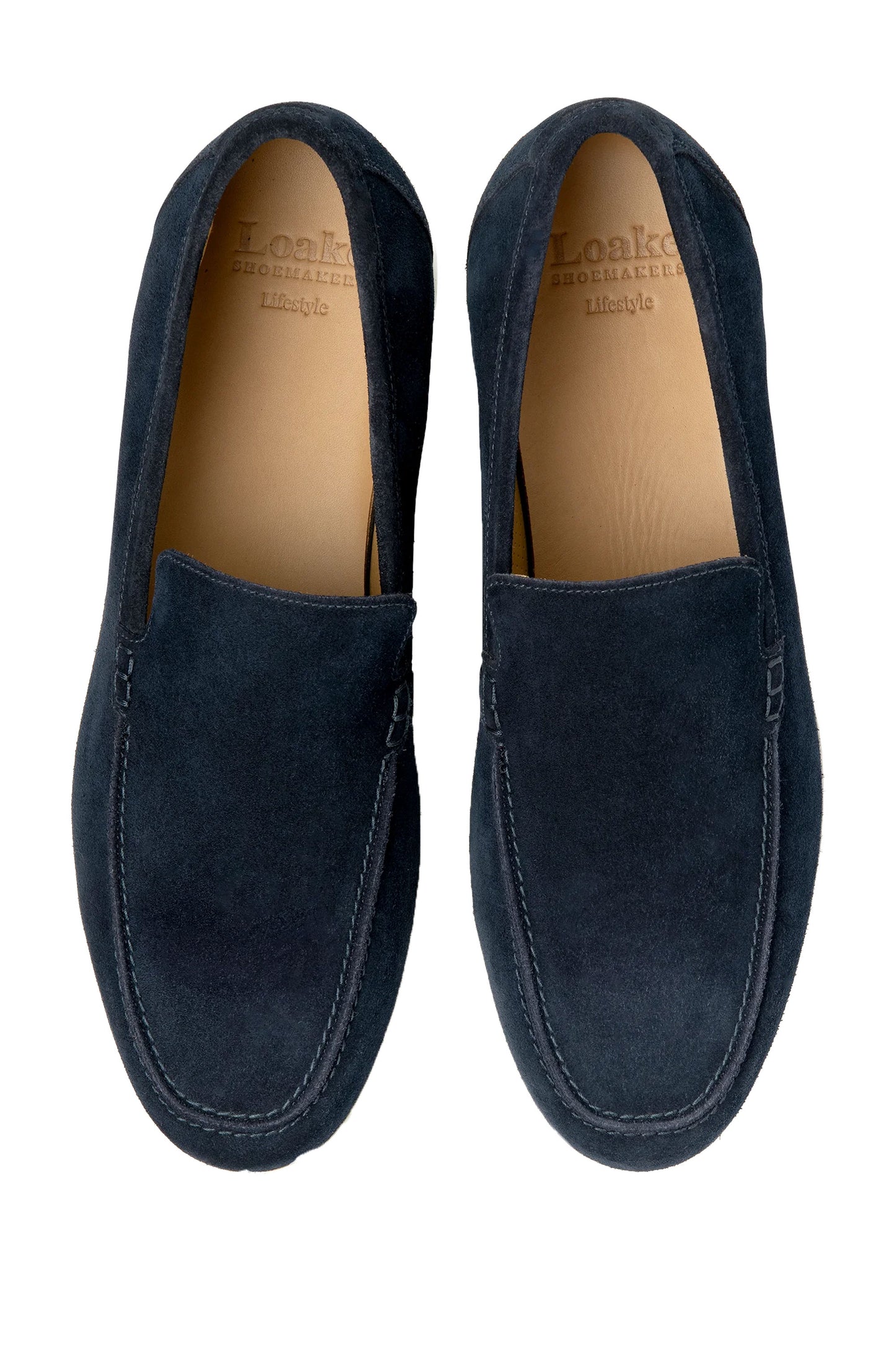 Loake TUSCANY SUEDE CASUAL SHOE NAVY SUEDE