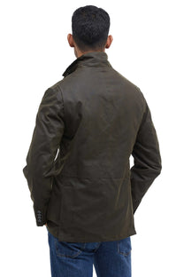 Barbour Lutz Wax Jacket Olive Barbour