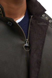 Barbour Lutz Wax Jacket Olive Barbour