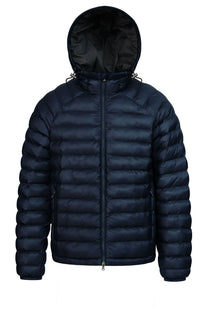 SANDBANKS HOODED RIPSTOP MICRO PUFFER JACKET NAVY Sandbanks