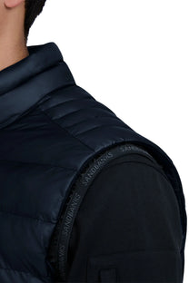 SANDBANKS RIPSTOP MICRO PUFFER GILET NAVY Sandbanks