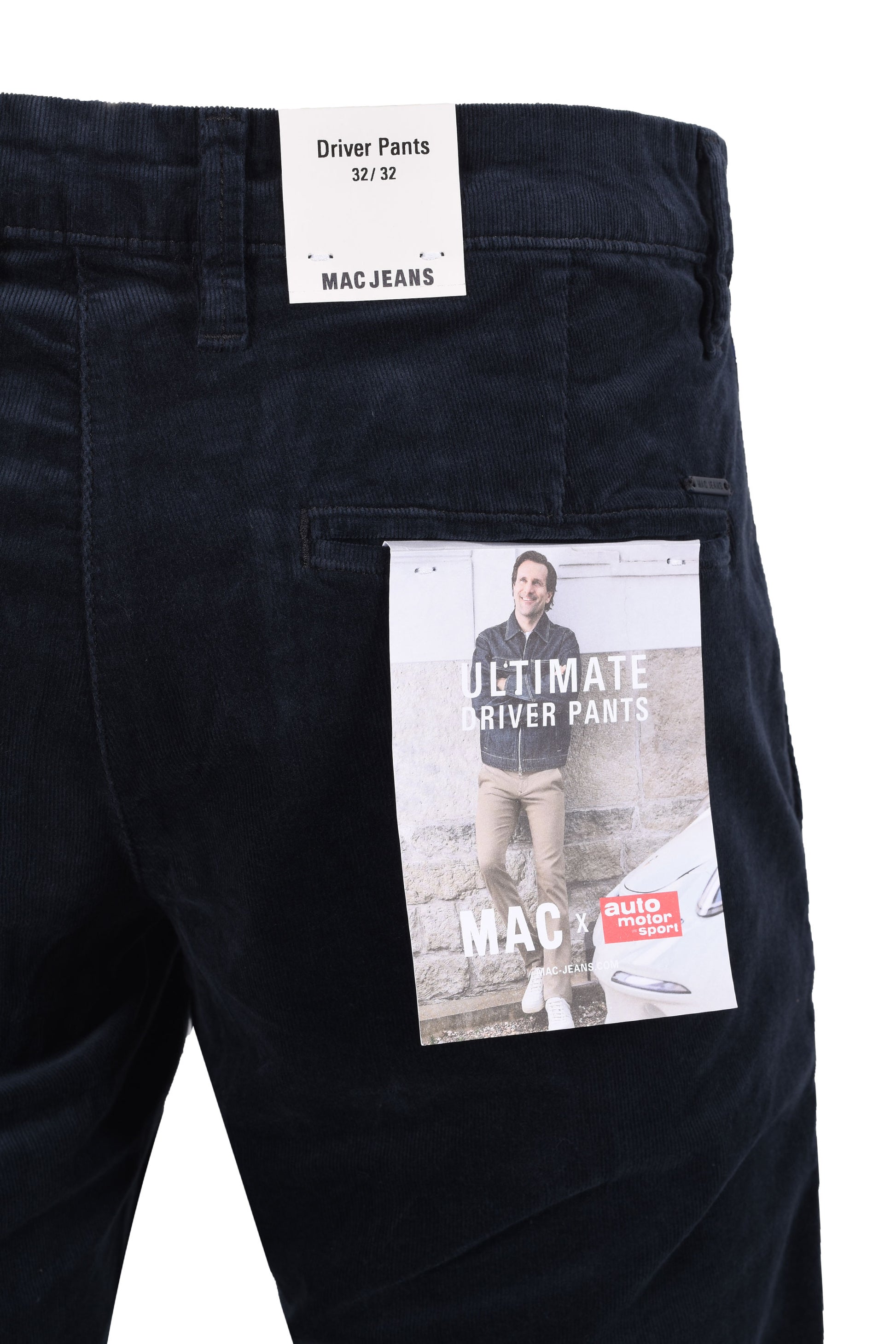 MAC CORDS NAVY Mac Michael Stewart Menswear  Trousers