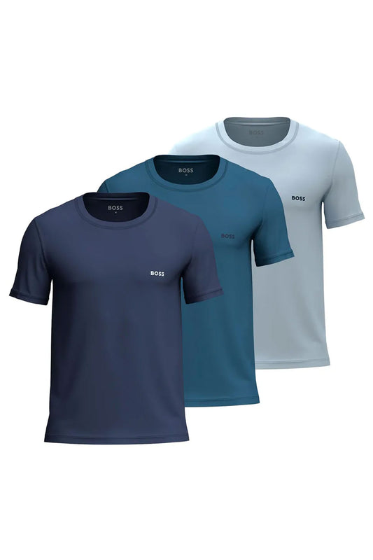 Boss Black 3 Pack T-Shirt Blue
