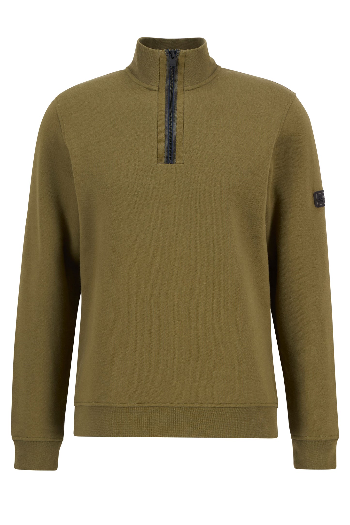 BARBOUR INTERNATIONAL RUFFORTH HALF ZIP LIGHT SAGE
