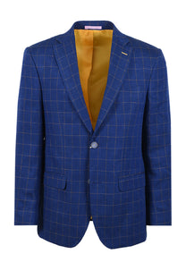 MAZZELLI JACKET BLUE YELLOW CHECK Mazzelli