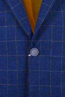 MAZZELLI JACKET BLUE YELLOW CHECK Mazzelli