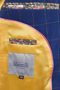 MAZZELLI JACKET BLUE YELLOW CHECK Mazzelli