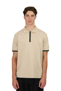 SANDBANKS SILICONE ZIP POLO STONE Sandbanks
