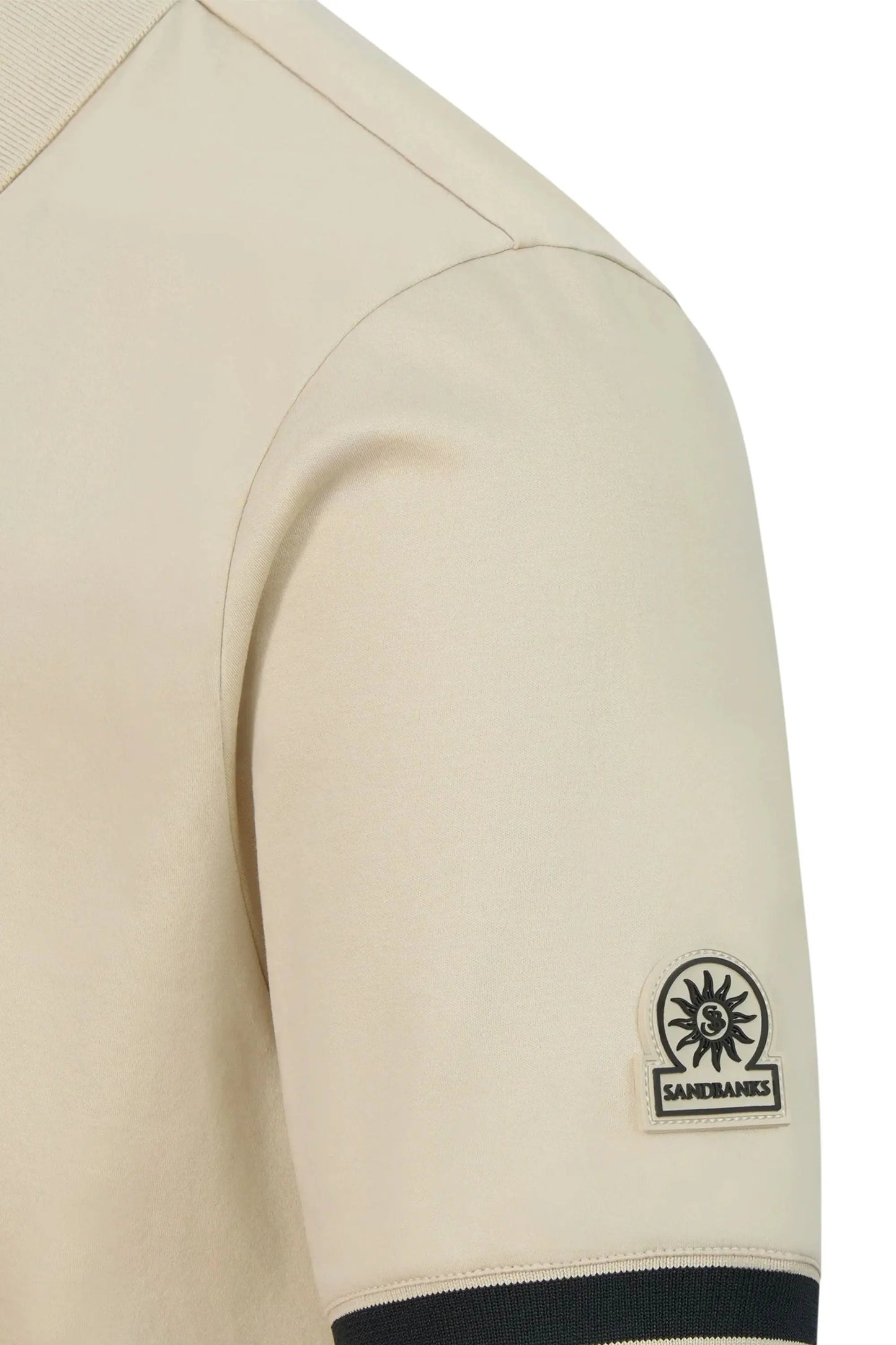 SANDBANKS SILICONE ZIP POLO STONE Sandbanks
