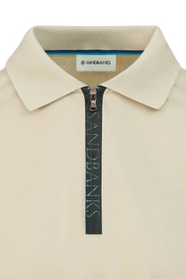 SANDBANKS SILICONE ZIP POLO STONE Sandbanks