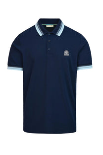 SANDBANKS GRADIENT RIB POLO NAVY Sandbanks