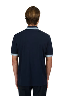 SANDBANKS GRADIENT RIB POLO NAVY Sandbanks