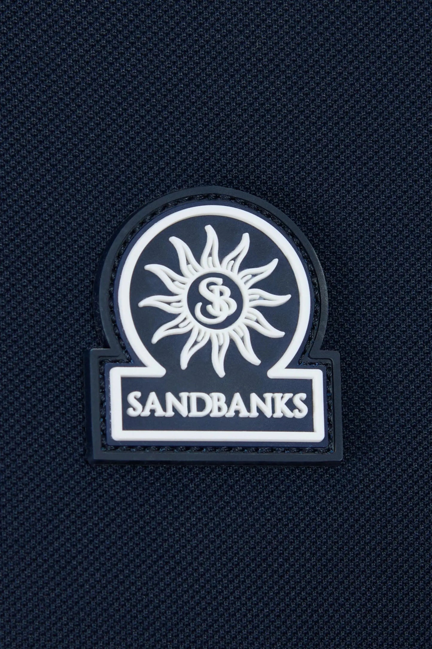 SANDBANKS GRADIENT RIB POLO NAVY Sandbanks