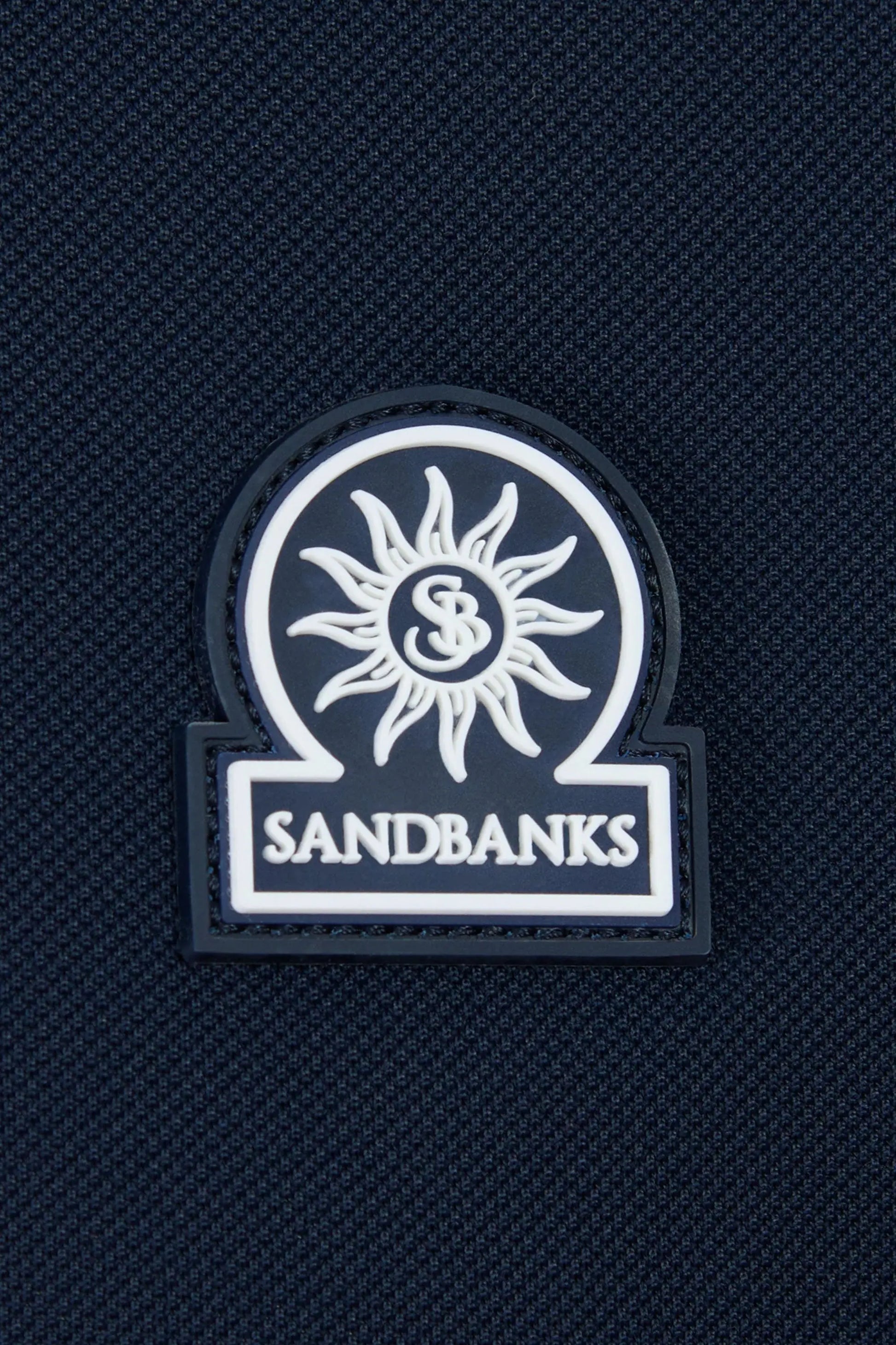 SANDBANKS GRADIENT RIB POLO NAVY Sandbanks