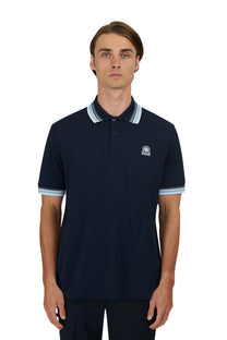 SANDBANKS GRADIENT RIB POLO NAVY Sandbanks