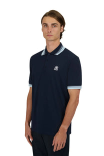 SANDBANKS GRADIENT RIB POLO NAVY Sandbanks