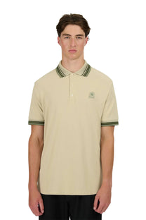 SANDBANKS GRADIENT RIB POLO STONE Sandbanks