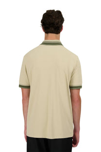 SANDBANKS GRADIENT RIB POLO STONE Sandbanks