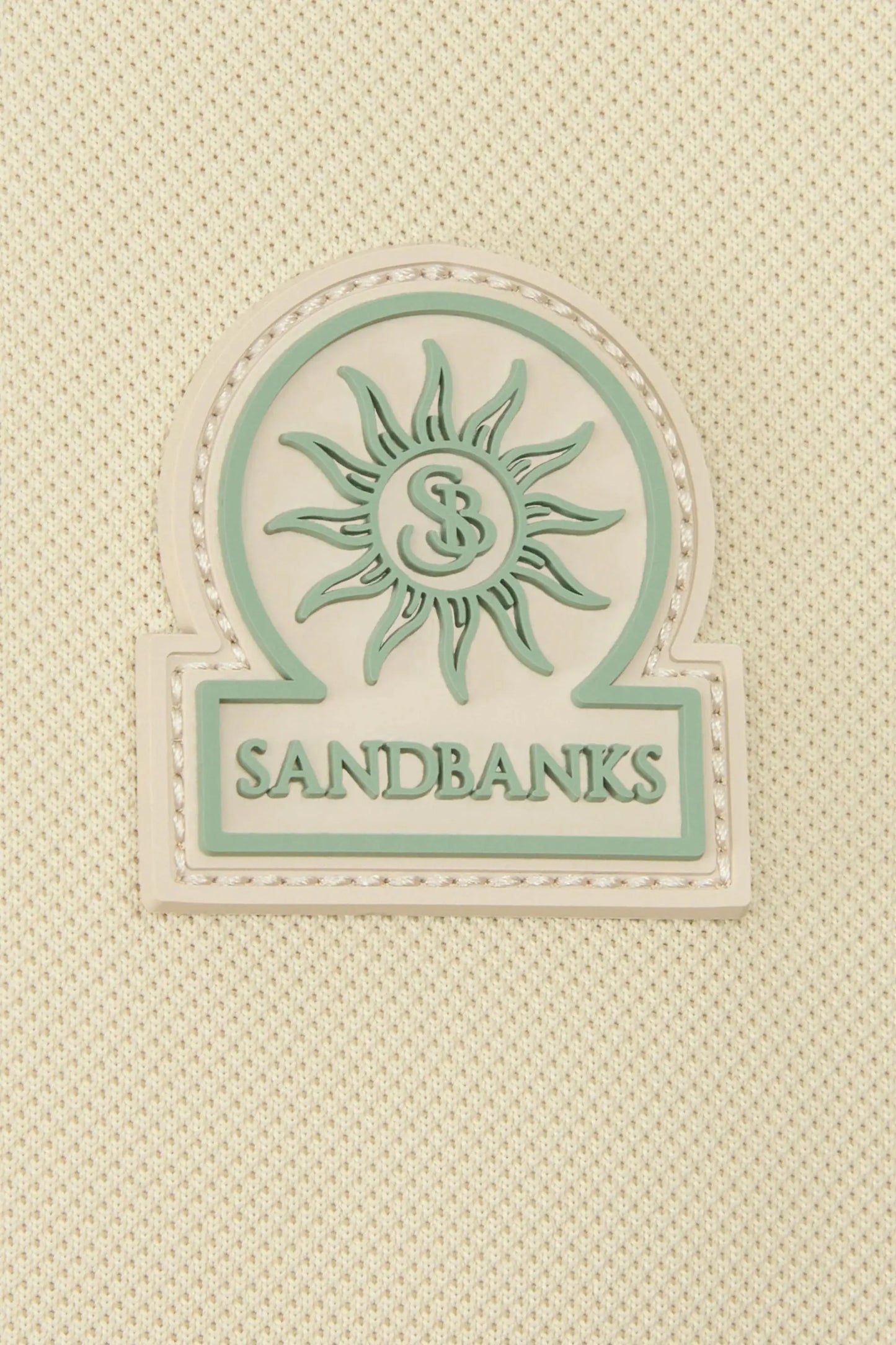SANDBANKS GRADIENT RIB POLO STONE Sandbanks