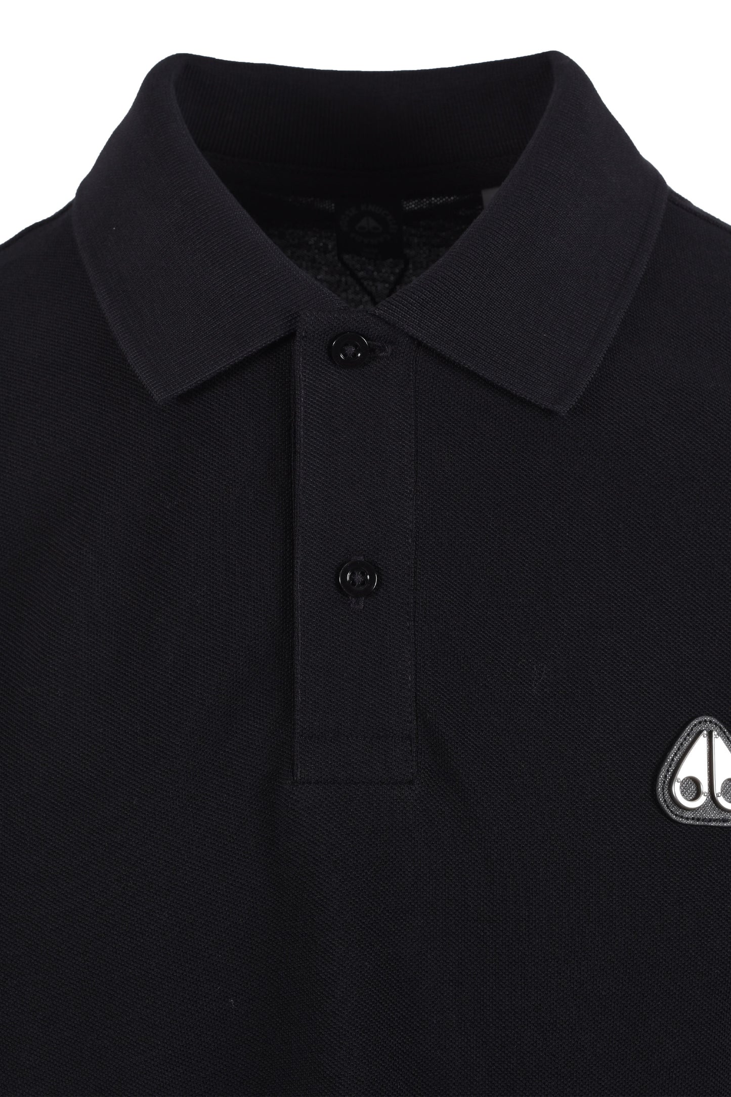 MOOSE KNUCKLES EVERETT POLO SHIRT BLACK Moose Knuckles Michael Stewart Menswear  Polo Shirts